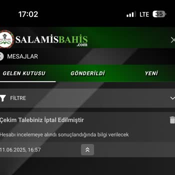 Salamisbahis Yatırım Yaptığım Sitede Paramı Ödemeyip Belgelerle Oyaladılar