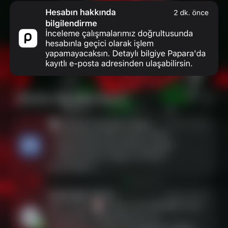 Papara Hesabım 25 Gündür Açılmadı, Sürecin Hızlanmasını İstiyorum