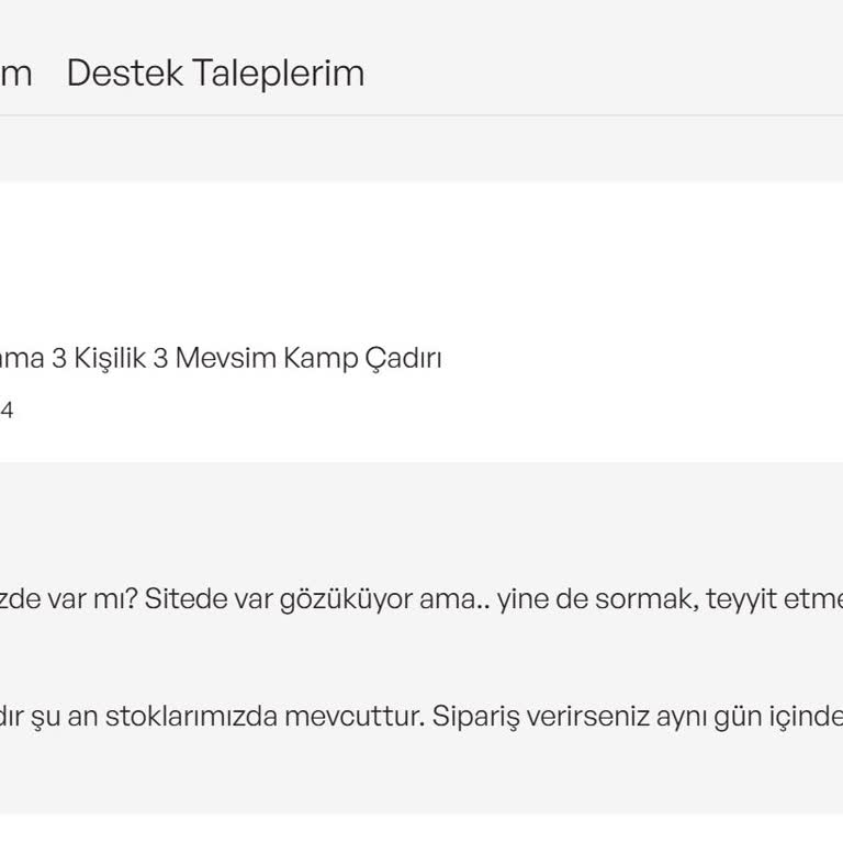 Sipariş Sonrası İletişimsizlik Ve Ürün Gönderiminde Gecikme Yaşadım