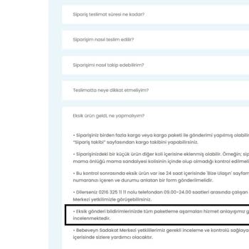 Ebebek Eksik Ürün, Cevapsız Destek: Müşteri Güveni Sarsılıyor