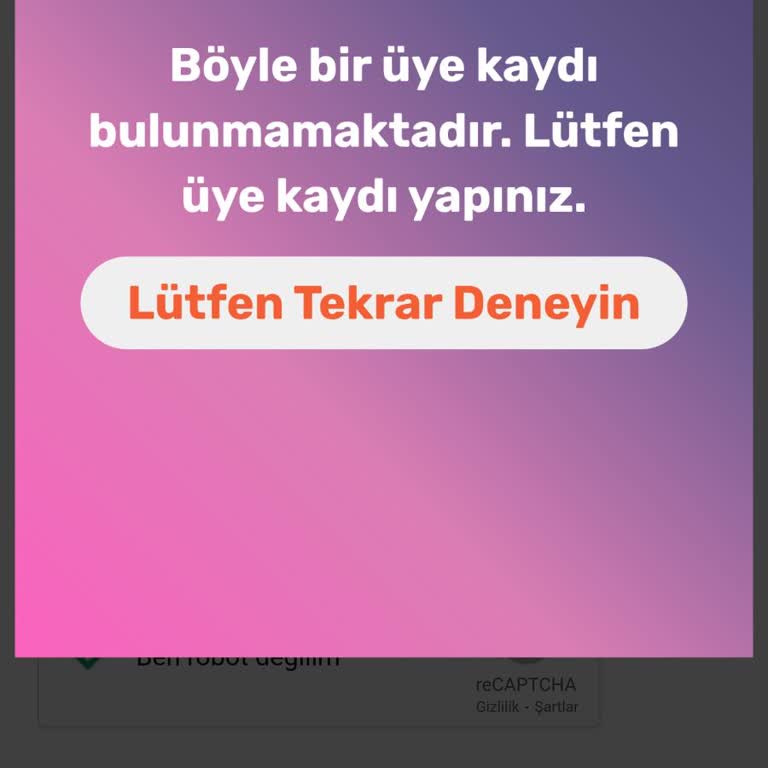 Hesabım Tanınmıyor, Siparişlerime Ulaşamıyorum