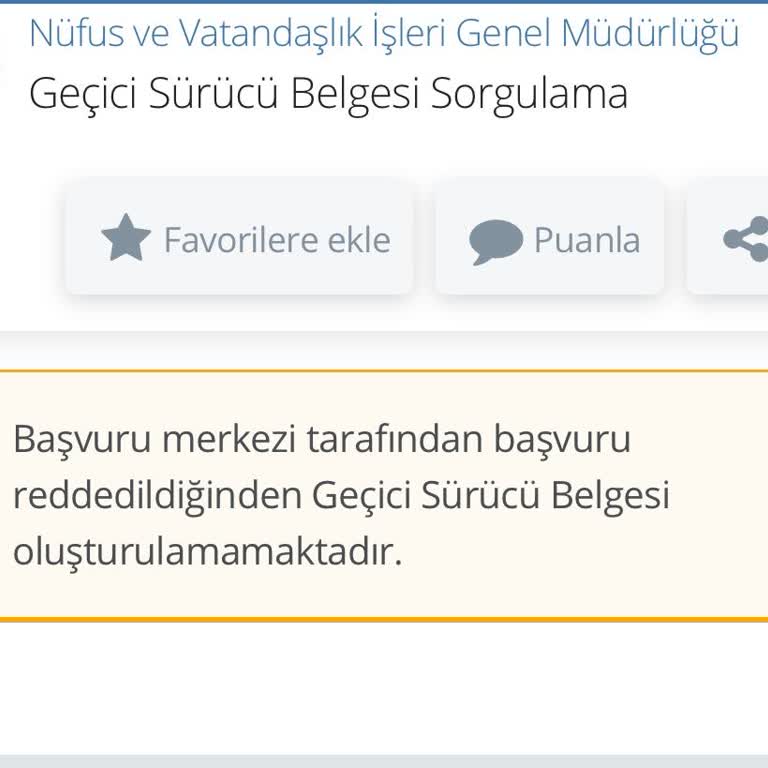 E-Devlet | Turkiye.gov.tr Ehliyet Başvurusu Sonrası Geçici Belge Sorunu Yaşadım