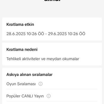 Haksız Ban Ve İzlenme Sorunu Nedeniyle Mağduriyet