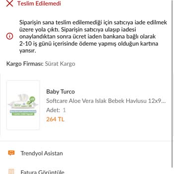 On Gündür Teslim Edilmeyen Sipariş Ve Mağduriyet Yaşatan Trendyol İle Sürat Kargo