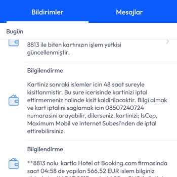 Bilgim Dışında Yapılan Kart İşlemi Ve Yetersiz Banka Güvenliği