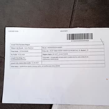 Nike Ayakkabının Kısa Sürede Bozulması Ve İnceleme Sonuçlarından Memnuniyetsizlik