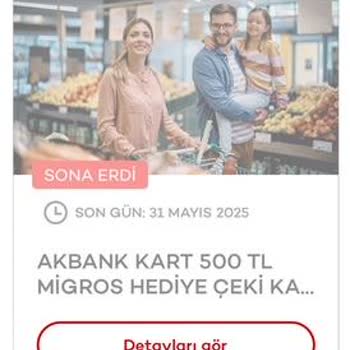 Akbank Migros Promosyon Kodu Kampanyasında Kod Ekranı Açılmıyor