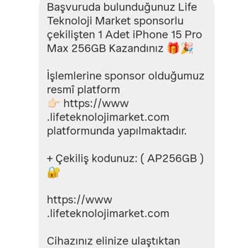 Kazandığım İphone Bahanesiyle Tehdit Edildim Ve Rahatsız Ediliyorum