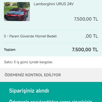 Instagram'dan Alınan Akülü Araba Siparişinde Güvenli Ödeme Sorunu Ve İletişimsizlik