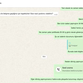 İade Edilmeyen Para Ve Cevapsız Müşteri Hizmeti