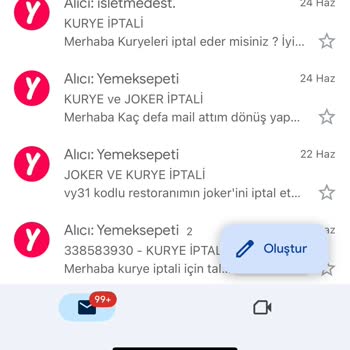 Yemek Sepeti Kurye Hizmeti Ve Müşteri Desteği Sorunu