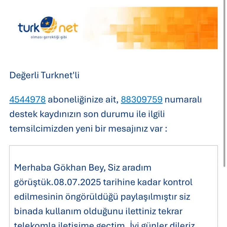 Türk Telekom Dışı Başvuruma 1 Aydır Dönüş Yapılmıyor, Mağduriyetim Giderilsin