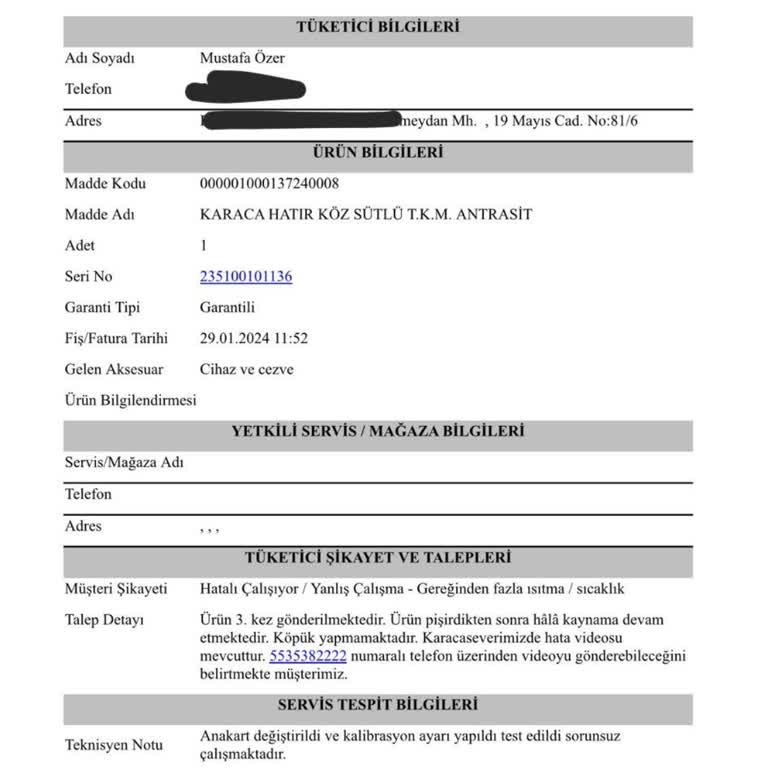 Teknik Servis Sorunu Ve Çözüm Eksikliği