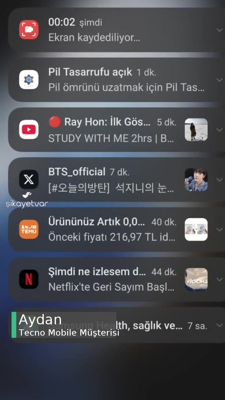 Tecno Mobile Sürekli Pil Tasarrufu Açılıyor videonun kapak resmi