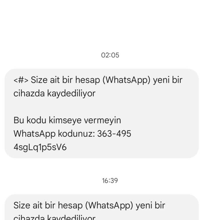 WhatsApp Hesabıma İzinsiz Giriş Uyarısı Ve Güvenlik Endişesi