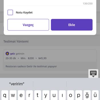Sipariş Notlarına Dikkat Edilmiyor, Yanlış Ürün Ve Eksik Soslar Gönderiliyor