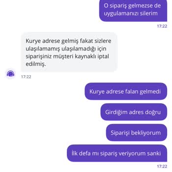 Adresimde Beklediğim Siparişim Teslim Edilmedi, Ücret İadesi Yapılmadı