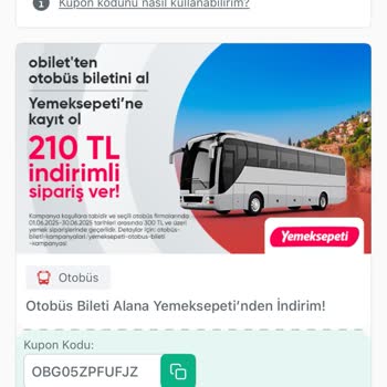 Obilet Kampanya Kodu Çalışmıyor Mağdur Oldum