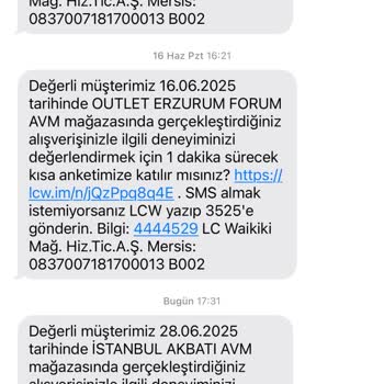 Yapmadığım Alışverişler İçin Sürekli Anket Mesajı Alıyorum