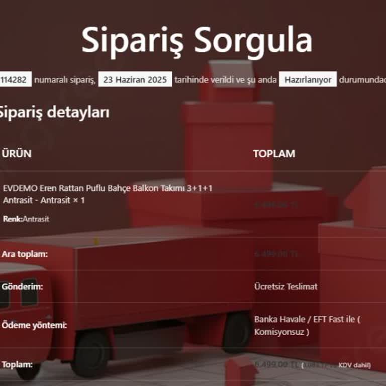 Evsehri.com Üzerinden Yapılan Alışverişte Güven Sorunu Ve Para İadesi Talebi