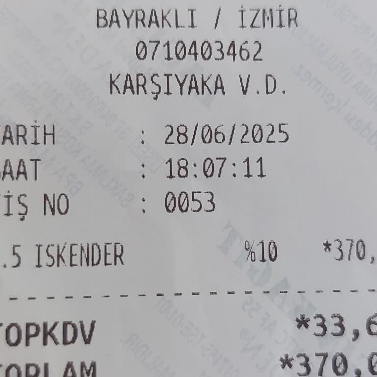 İskender Siparişimde Beklentimin Altında Lezzet Ve Porsiyon