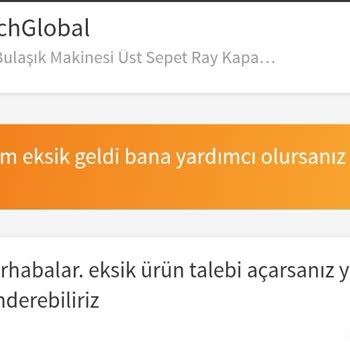 Eksik Gönderilen Parça Ve İade Sorunu Yaşadım