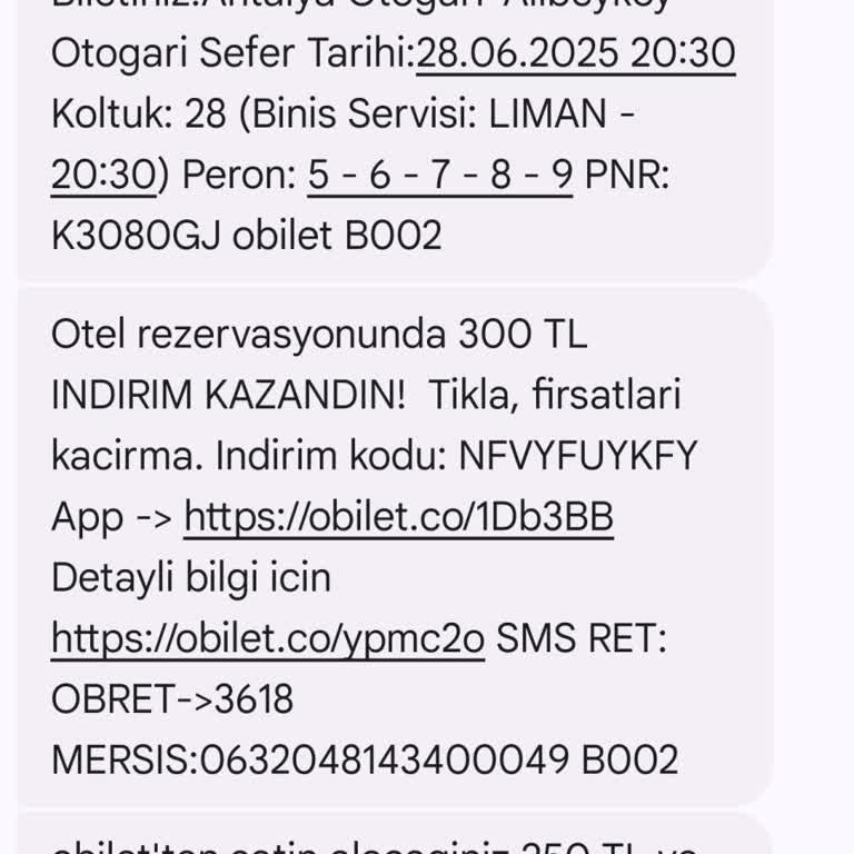 Obilet Ve Firma Tarafından İptal Edilen Seferde Mağduriyet Ve İletişim Eksikliği