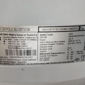 Baymak Arızalı Su Isıtıcısı İçin Servis Gecikmesi Ve Güvenlik Endişesi