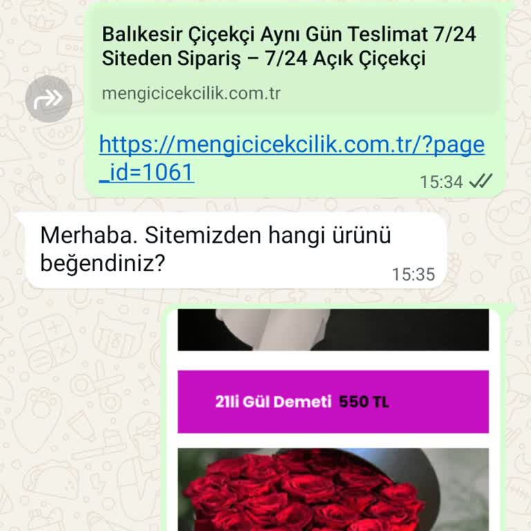 Mengi Çiçekçilik Sitesi Hakkında Şikayet Ve Uyarı