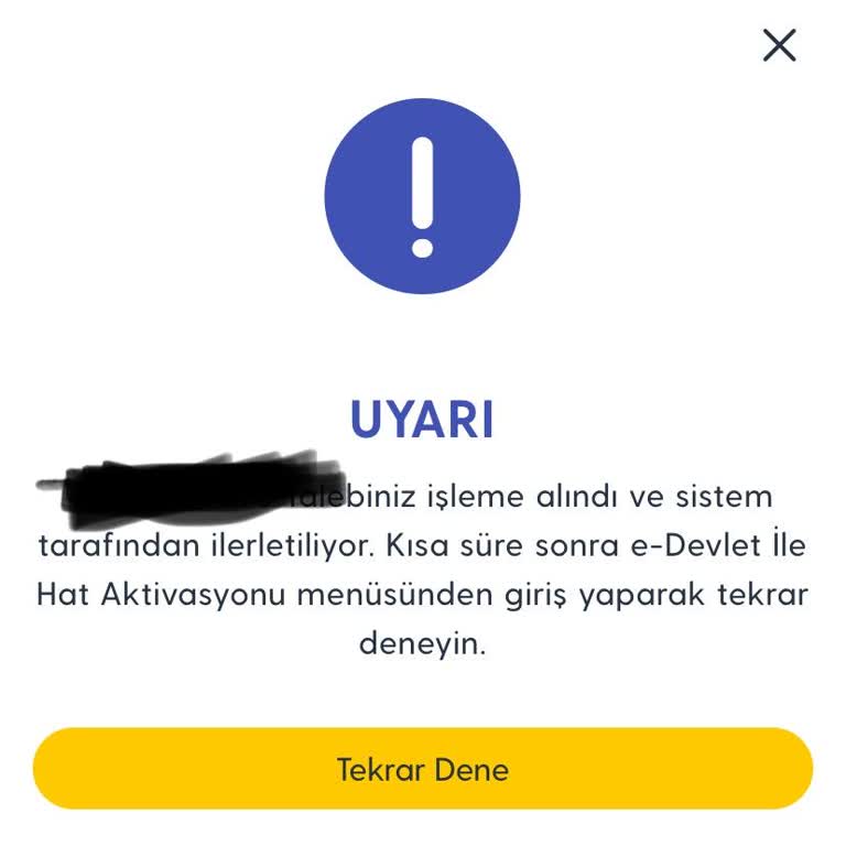 Turkcell E-sim Başvurum E-devlete İletilmiyor Müşteri Hizmetleri Yardımcı Olmuyor