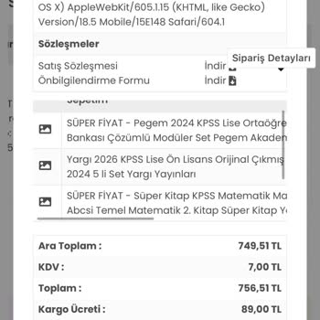 Eksik Gönderim Ve Yetersiz Bilgilendirme Nedeniyle Hayal Kırıklığı