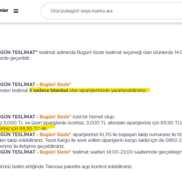 Aynı Gün Teslimat Vaadi Yerine Getirilmedi, Ek Kargo Ücreti İade Edilmedi