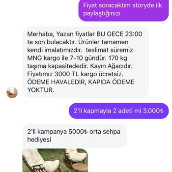 Aldığım Sandalyeler Ve Hediye Sehpa Sonrası Satıcı Engelledi