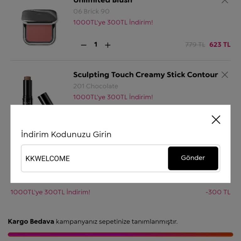 Kiko Uygulamasında İlk Sipariş İndirim Kodu Çalışmıyor Destek Bekliyorum