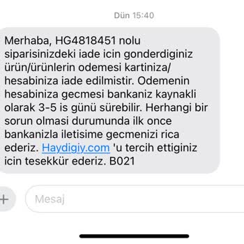 İade Ücretinin Hesaba Geçmemesi Ve Bankaya Yönlendirilme Sorunu