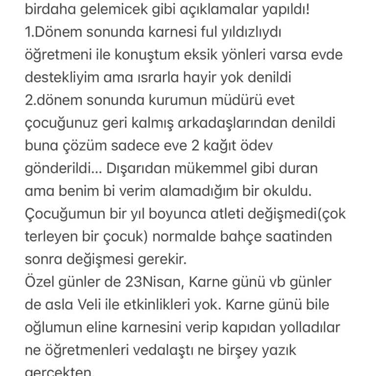 Çocuğumun Okulda Yaşadığı Olumsuz Deneyimler Ve İlgisizlik
