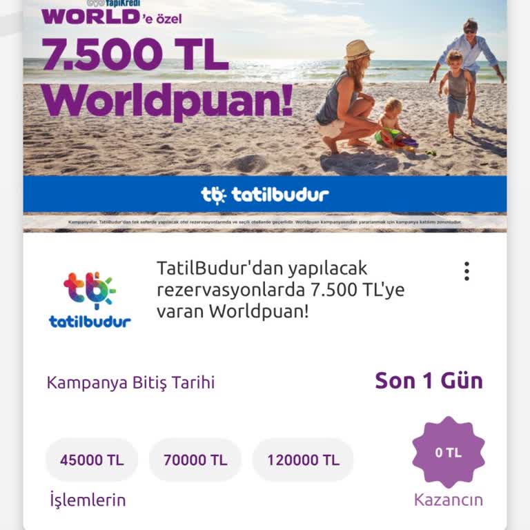 Worldpuan Kampanyasında Kart Kısıtlaması Nedeniyle Puan Kazanamadım