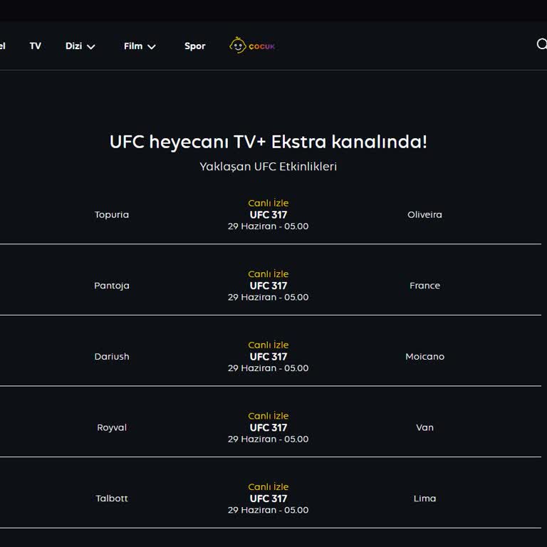 TV Plus'ta UFC 317 Yayını Hakkında Bilgi Eksikliği Ve İade Sorunu