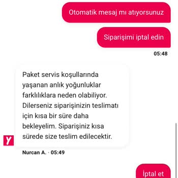 Yemeksepeti Market'te Gece Siparişi: Gecikme, İptal Sorunu Ve Yetersiz Canlı Destek