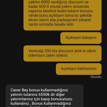 Hesap Silinmemesi Ve Haksız Discount Kesintisi