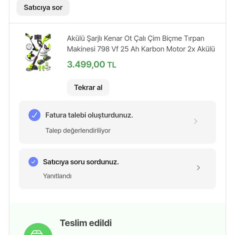 Hepsiburada Spech Power Tools Satıcı Şikayeti