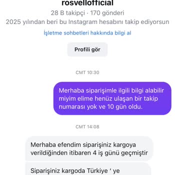 Siparişimde Yaşadığım Mağduriyet Ve İletişim Sorunu