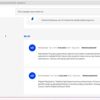 İdefix Ücret İadesini Yapmıyor, Müşteri Mağdur Ediliyor
