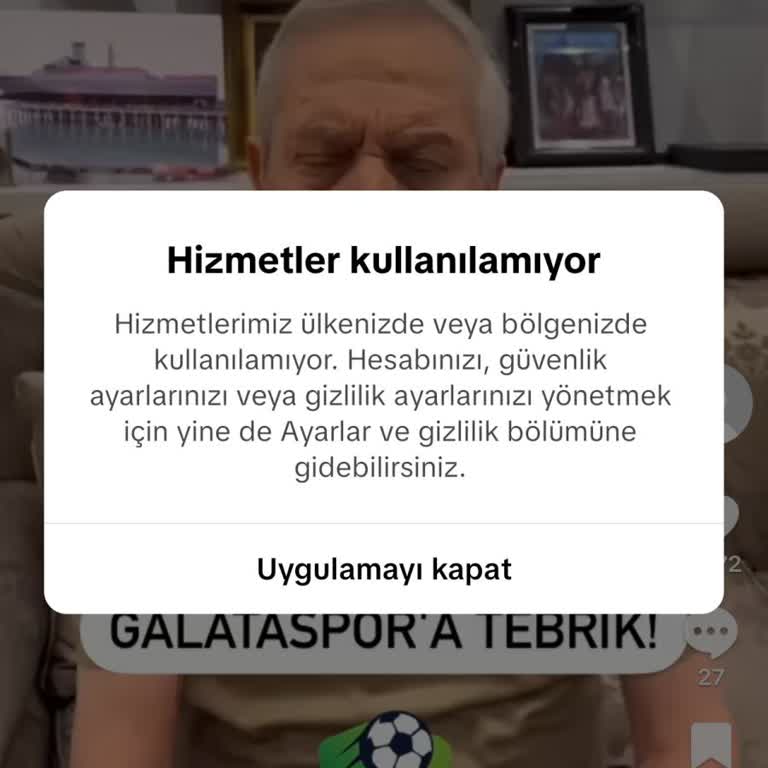 TikTok Hizmetlerine Erişim Engeli Nedeniyle Giriş Yapamıyorum