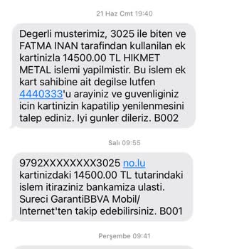 Kullanılmayan Sanal Karttan Bilgim Dışında Para Çekildi, İtirazım Reddedildi