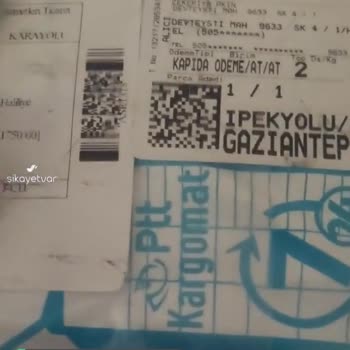 Yurtpak Depolama Ve Kargo Hizmetleri Dünyanın En İyisi Reklamı İle Gönderilen Sahte Eksik Gönderim!
