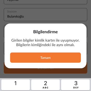 Kayıt Olma Sorunu Ve Destek Talebi