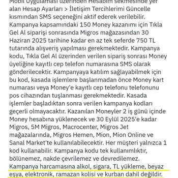 Kampanya Kategorisi Yanıltıcı: Money Puanım Yüklenmedi Ve Müşteri Suçlandı