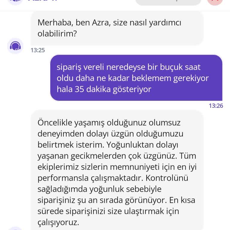 Teslimat Süresi Sürekli İki Saati Aşıyor Vaadin Çok Dışına Çıkıldı