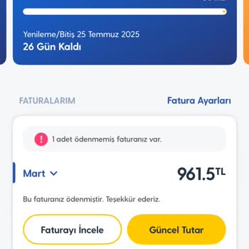 Turkcell Mobil İnternet Faturası Ve Cayma Bedelinin Yüksekliği